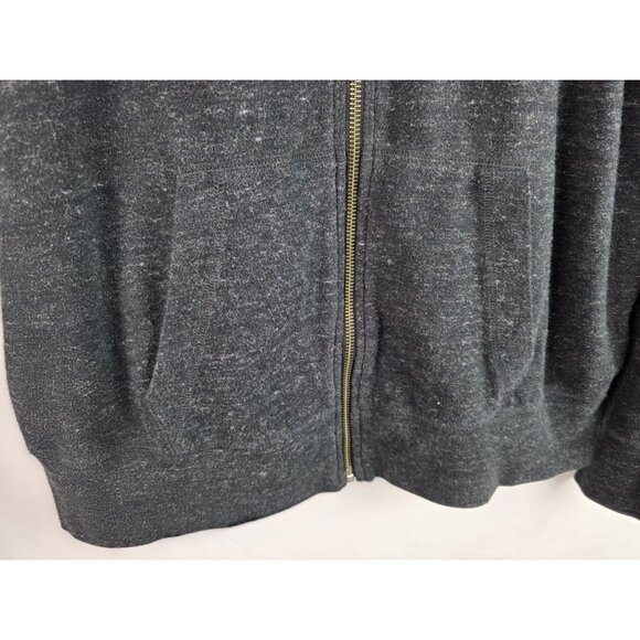 Nike Just Do It Women's Hoodie Jacket Size Large Gray Long Sleeve Shirt Jacket - Picture 5 of 11